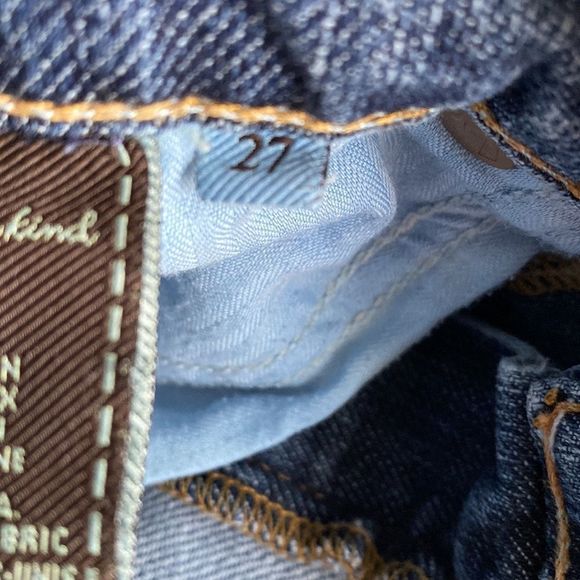 7 For All Mankind Distressed Low Rise Bootcut Jeans - Picture 5 of 5